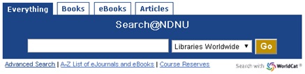 NDNU Homepage Search